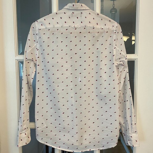 Women's Gap Fitted Boyfriend Clip Dot Shirt - Picture 2 of 4